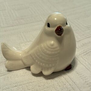 Ceramic dove bird - decorative - great condition - crackled/baked glass no flaws
